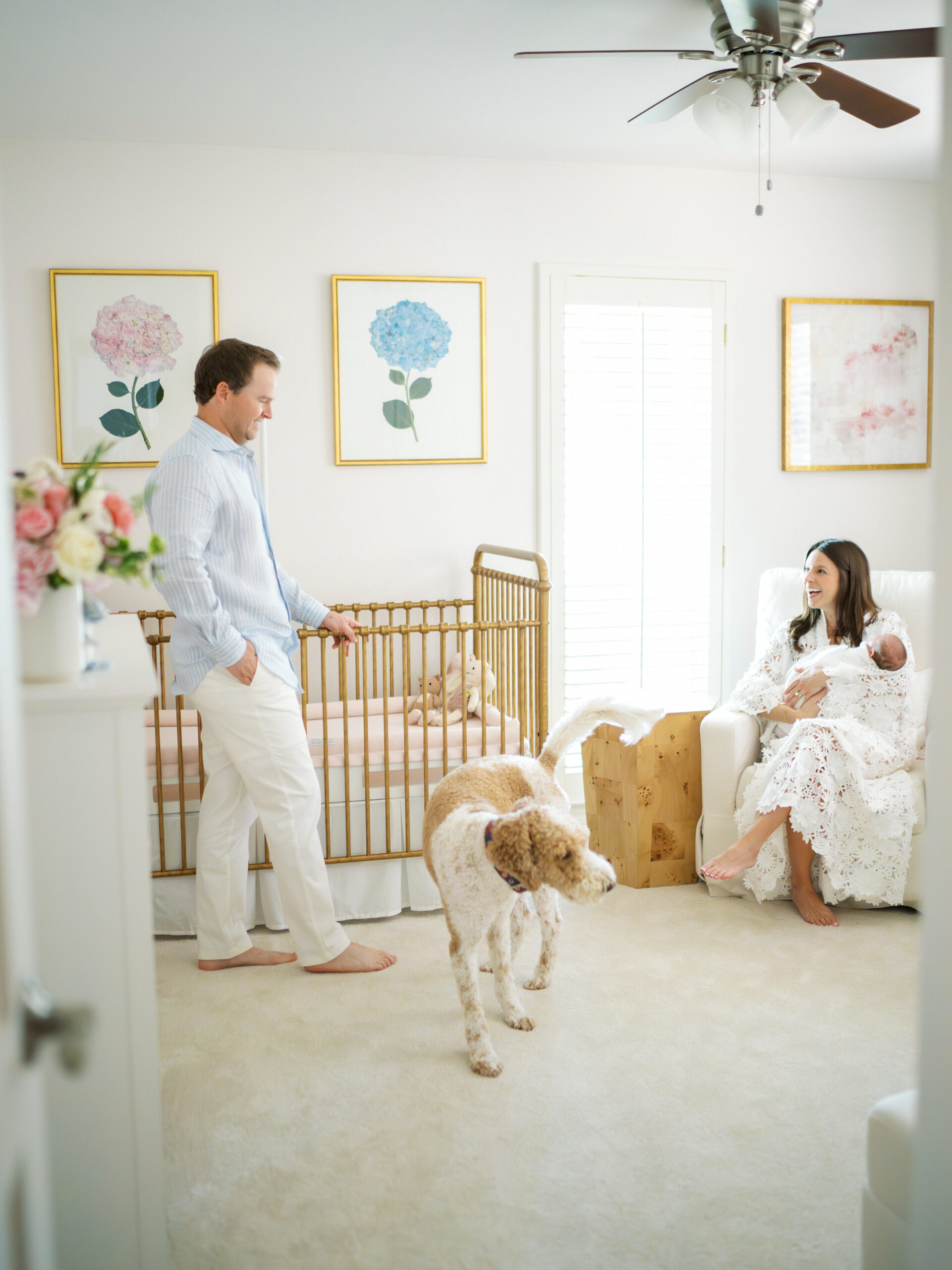 Luxury nursery in home session