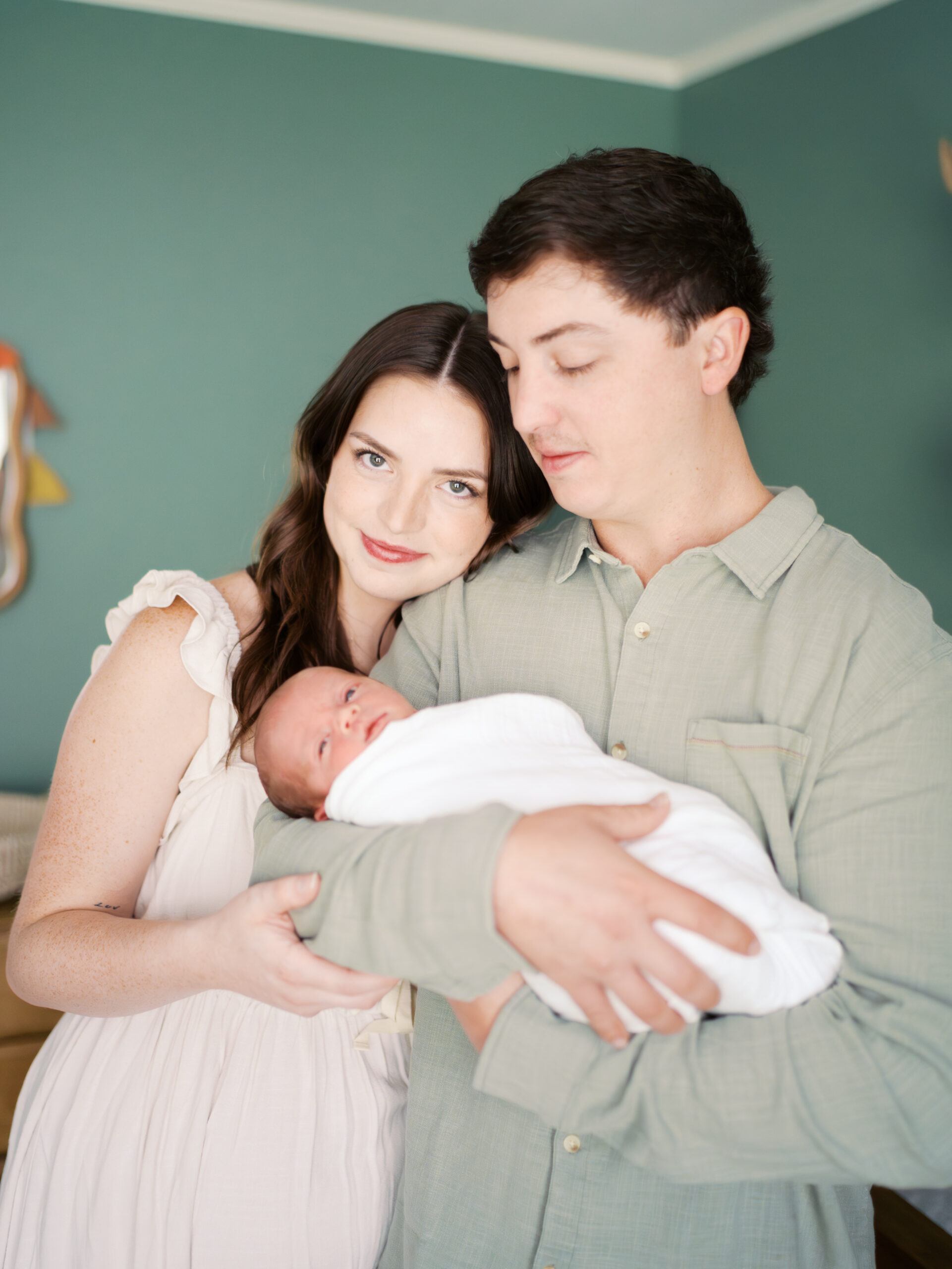 Indoor and Outdoor Family Newborn Session in Fort Worth I Newborn Photos by Tate Smith